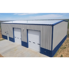 Anti Wind Steel Frame Structure System Large Sheds Metal Warehouse