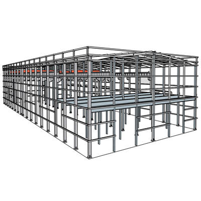 Bolt Connection Galvanized Prefabricated Steel Structures Warehouse Aws D1.1 Welding