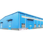 ออกแบบก่อสร้าง Q345 Q235 Q345B Metal Warehouse Homes