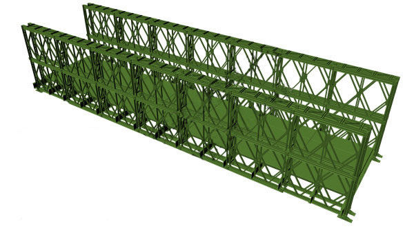 Q345B-Q460C เกรด Bailey สะพานกำลังการผลิตไฟฟ้า 200 ประเภท