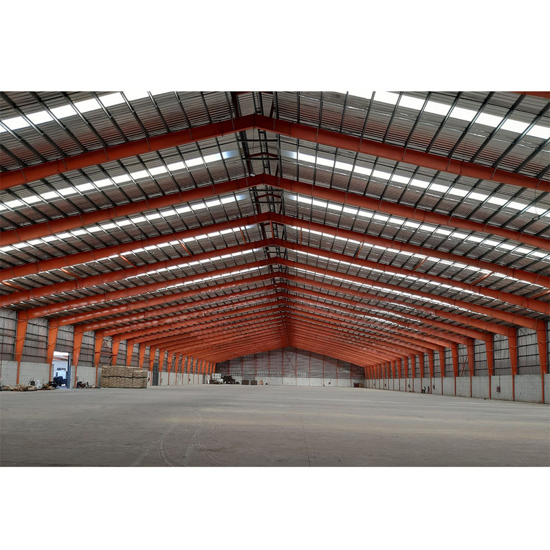 Astm Standard Prefab Warehouses การก่อสร้างเหล็กสำหรับโรงงาน