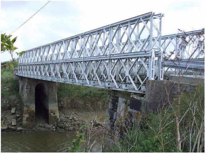 Q345B - การผลิตสะพานเหล็ก Bailey Q460C